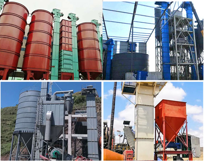 ne板链式斗式提升机现场使用图片展示。